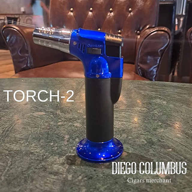TORCH-2 Torch lighter, blue flam, refillable gas but...